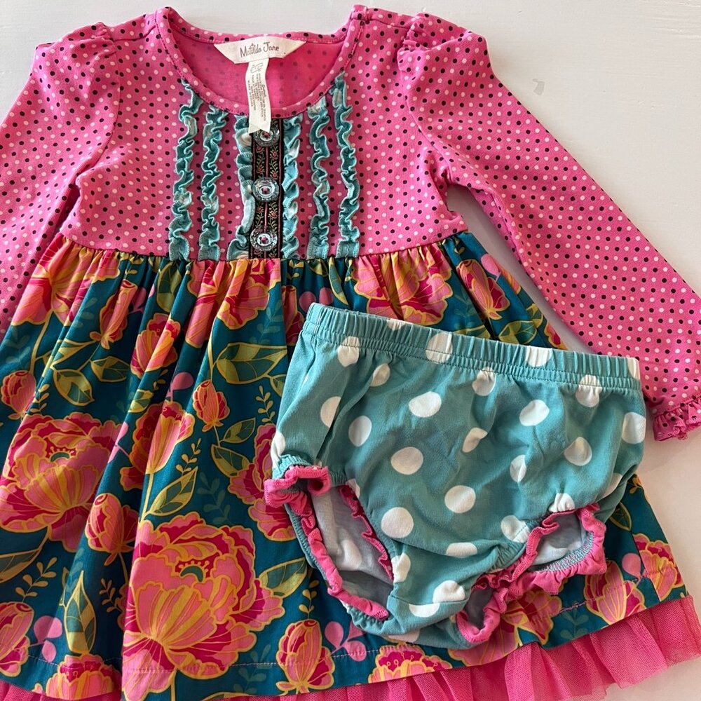 Matilda Jane dress set in Size 6–12 months, in Good pre‑owned condition.